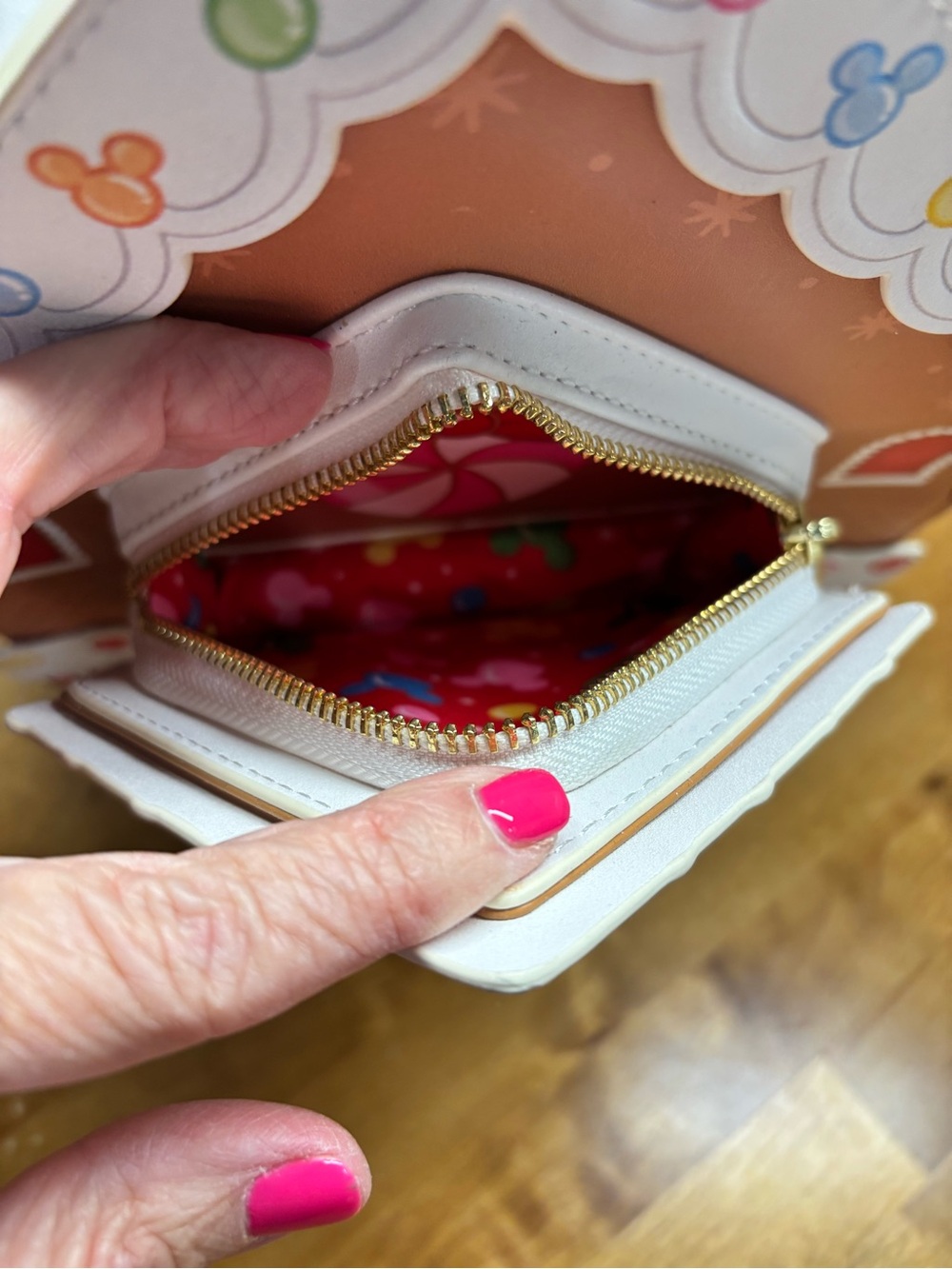 Loungefly Disney Mickey & Friends Gingerbread House Christmas Mini Backpack - Picture 5 of 11